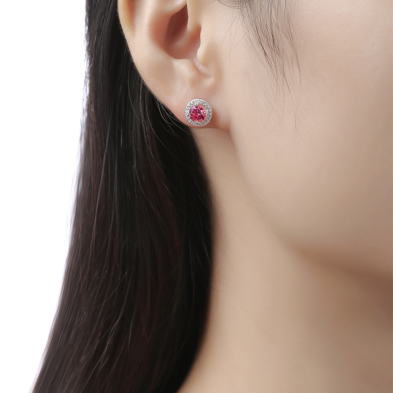 .5Ct Moissanite Streling Silver Earrings