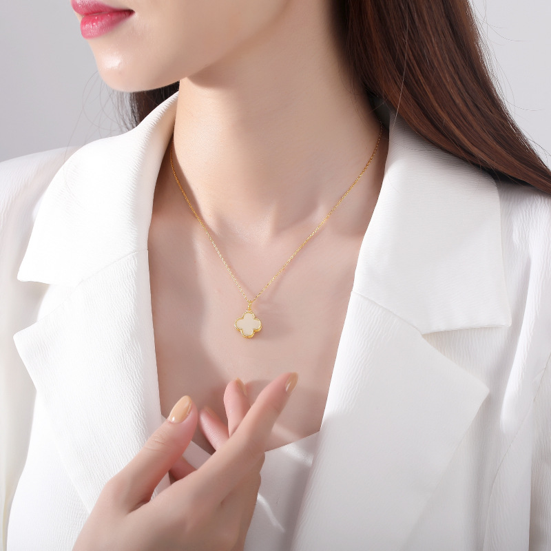 Hetian Jade Elegant Pendant Sterling Silver Necklace