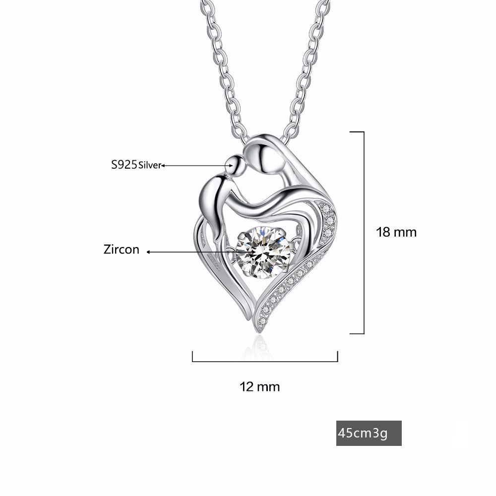 We Mother Love Smart Pendant Sterling Silver Necklace