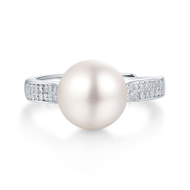Sterling Silver Stylish Pearl Ring