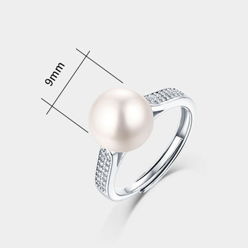 Sterling Silver Stylish Pearl Ring
