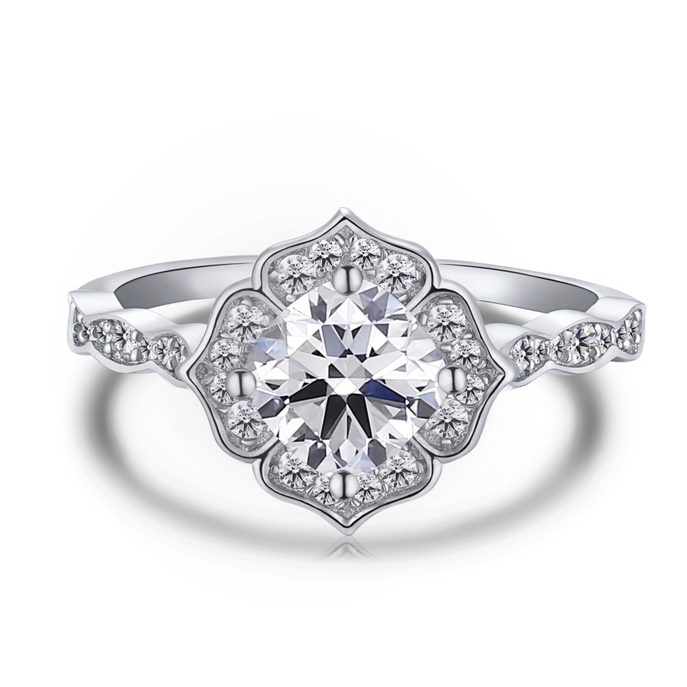 Cz Classic Sterling Silver Rings