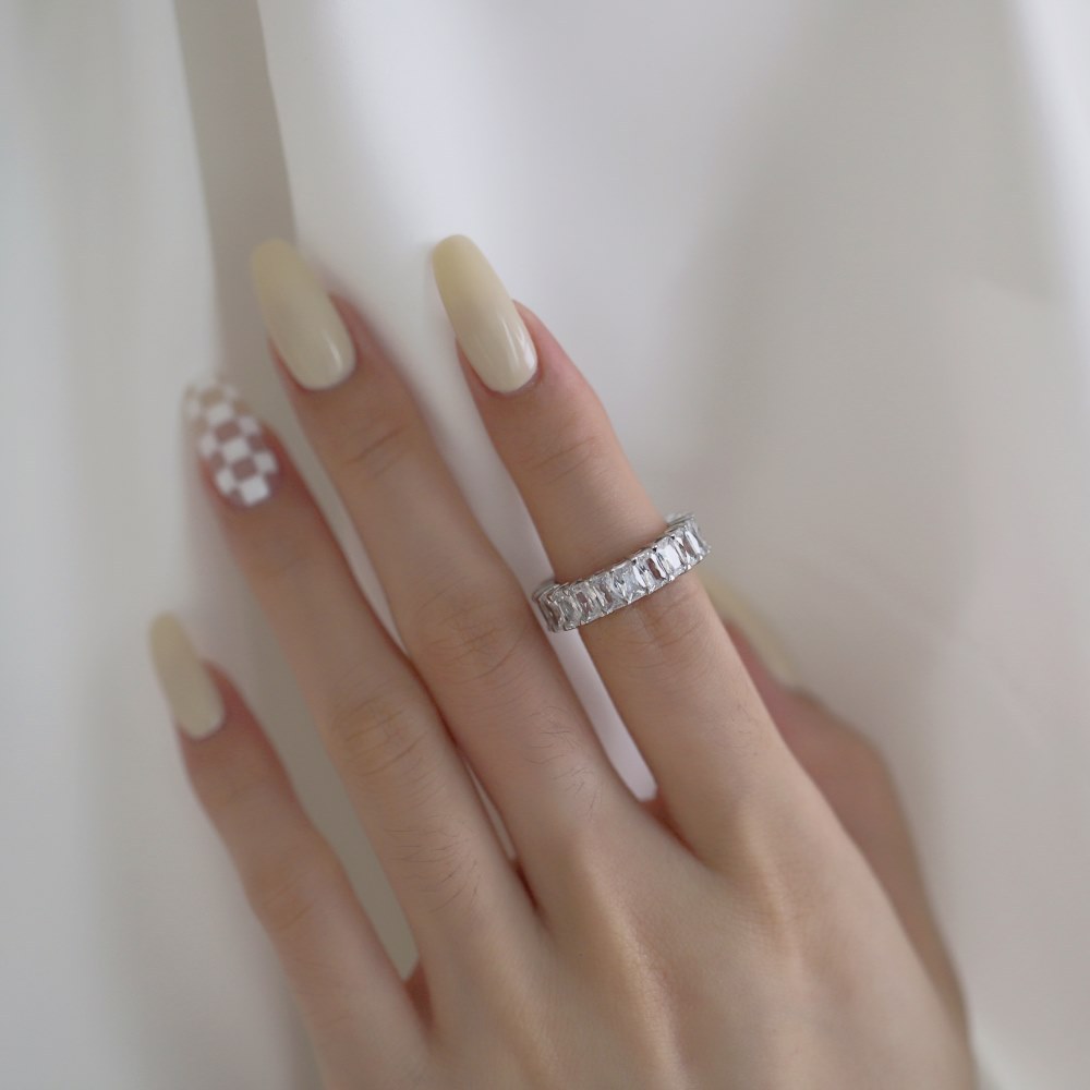 Cz Fashion Super Diorite Sterling Silver Ring