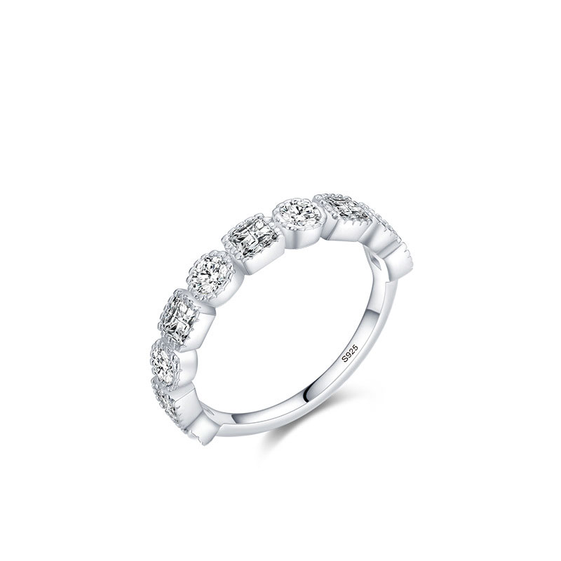 Cz Super Flash Sterling Silver Ring