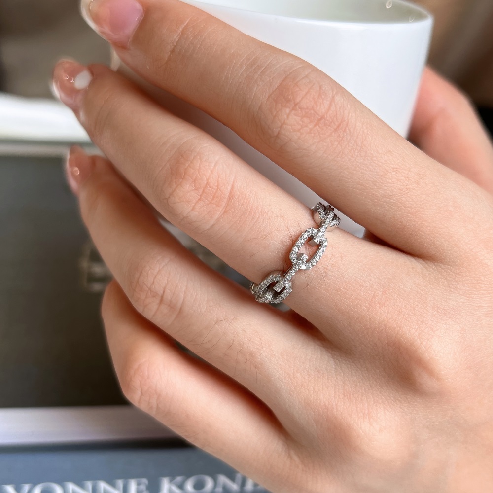 Rhodium Plated Sterling Silver Rings